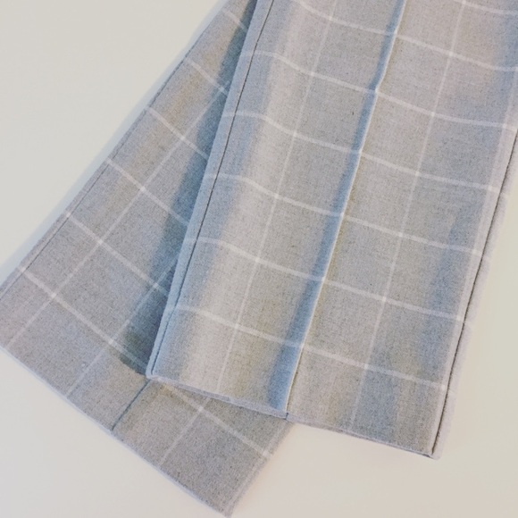 Anthropologie Cartonnier Grey Windowpane Gingham Pants Size 4 - Picture 3 of 8